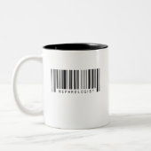Nephrologe-Barcode Zweifarbige Tasse (Links)