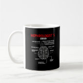 Nephrologe Dr. Brain Kidney Chirurg Tech Kaffeetasse (Links)