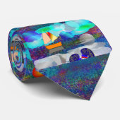 Nephrologe Einzigartiges Künstlerisches Segelboot  Krawatte (Gerollt)