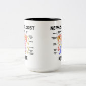 Nephrologe Inside (Niere Nephron) Zweifarbige Tasse (Mittel)