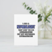 Nephrologe Joke ... Überlegene Intelligenz Postkarte (Stehend Vorderseite)