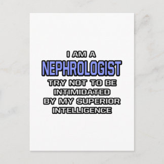 Nephrologe Joke ... Überlegene Intelligenz Postkarte