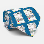 Nephrologe-Krawatte, Dialysemaschinen-Entwurf Krawatte (Gerollt)