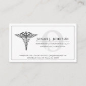 Nephrologe | Minimales Nierensymbol Visitenkarte (Vorderseite)