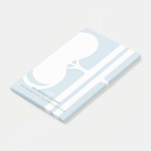 Nephrologe-Nieren-Doktor Personalized Name Post-it Klebezettel (angewinkelt)