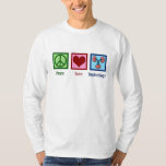 Nephrologe Peace Liebe Nephrology Office T-Shirt<br><div class="desc">Ein wunderschönes Geschenk für Nierenspezialisten. Peace Liebe Nephrology Design für Ihren Lieblingsarzt oder Ihre Krankenschwester in dieser medizinischen Abteilung mit einem Friedenszeichen,  Herz und einem zeichn von rosa Nieren.</div>