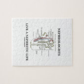 Nephrologen leben ein Nephritic Leben (Nephron) Puzzle (Horizontal)