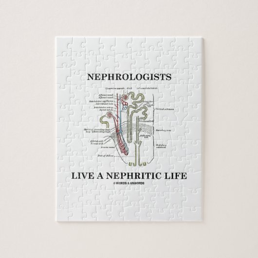 Nephrologen leben ein Nephritic Leben (Nephron) Puzzle (Vertikal)