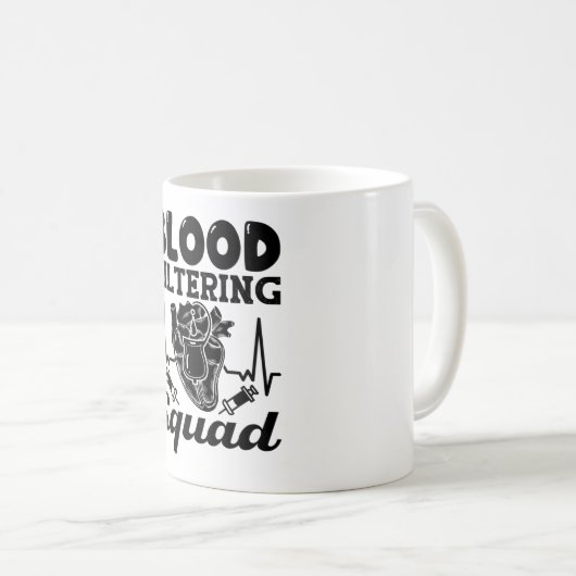 Nephrologie Dialyse Nurse Kaffeetasse (VorderseiteRechts)