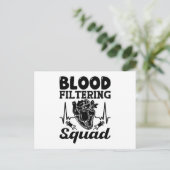 Nephrologie Dialyse Nurse Postkarte (Stehend Vorderseite)