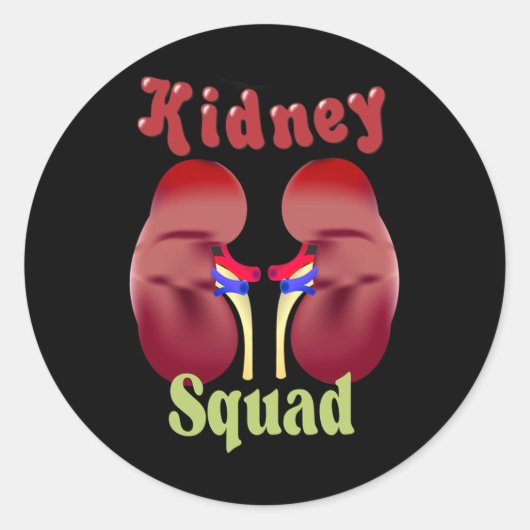 Nephrologie Dialysetechniker Runder Aufkleber (Vorderseite)
