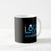 Nephrologie Dialysis Nurse Liebe Stethoscope Nurse Kaffeetasse (VorderseiteRechts)