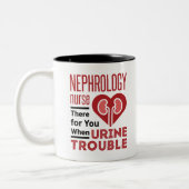 Nephrologie dort für Sie, wenn Ihr Urin-Ärger Zweifarbige Tasse (Links)