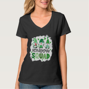 Nephrologie gebleicht Squad Gnomies St Patricks Da T-Shirt