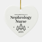Nephrologie Kinderheilkunde Weihnachten Keramik Ornament (Hinten)