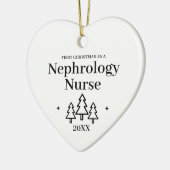 Nephrologie Kinderheilkunde Weihnachten Keramik Ornament (Links)