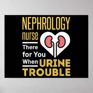 Nephrologie Krankenpflege Dialyse Funny Nursing Poster