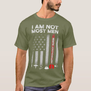 Nephrologie Krankenschwester Männer USA Flag Dial T-Shirt