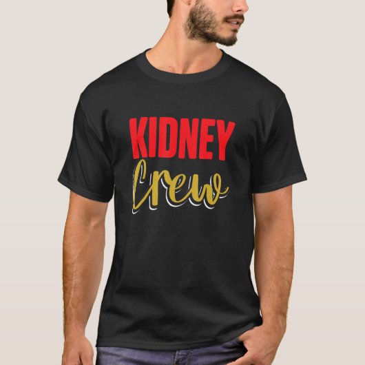 Nephrologie Krankenversorgung Crew Dialyse Pflege T-Shirt (Vorderseite)