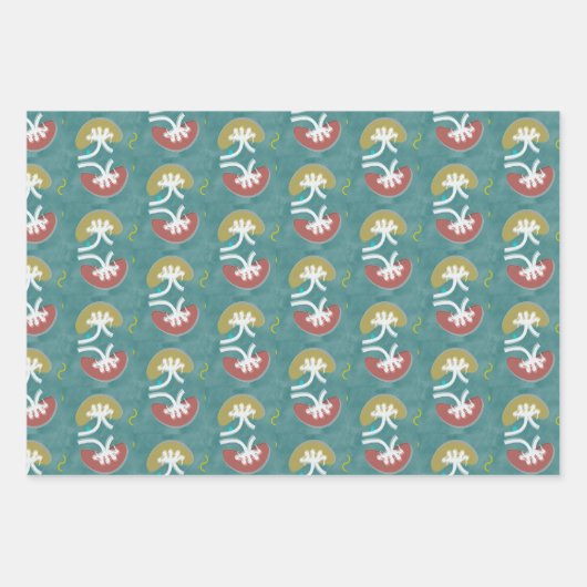 Nephrologie Künstlerisches Nierendesign Geschenkpapier Set (Vorderseite 2)