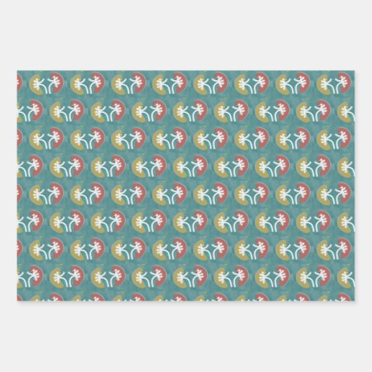 Nephrologie Künstlerisches Nierendesign Geschenkpapier Set (Vorderseite)
