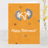 Nephrologie Künstlerisches Nierendesign Karte (Gelbe Blume)