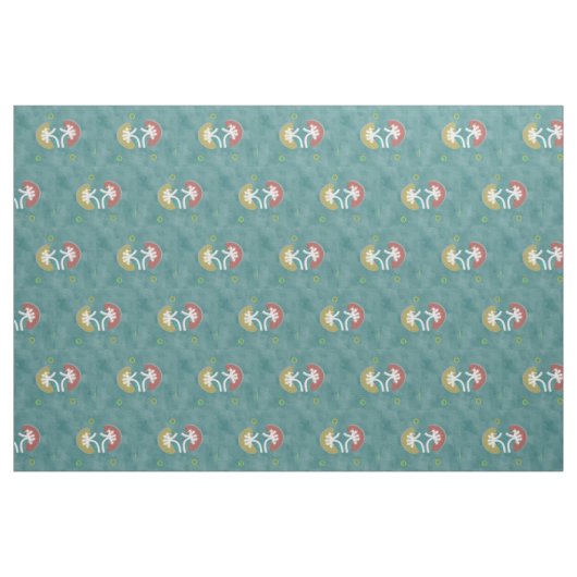 Nephrologie Nephrologie Aquamarin Stoff (Fat Quarter (45,7 x 55,9 cm))