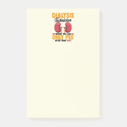 Nephrologie Niere Post-it Klebezettel (Vorderseite)