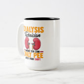 Nephrologie Niere Zweifarbige Tasse (Vorderseite Links)