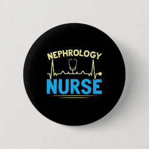 Nephrologie Nurse Dialyse Nurse Medical Niere Dis Button