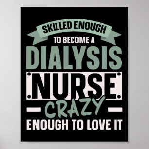 Nephrologie Nurse Dialyse Nurse Medical Niere Dis Poster