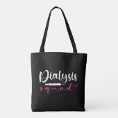 Nephrologie Nurse Dialysis Squad Funny Niere Niere Tasche (Rückseite)