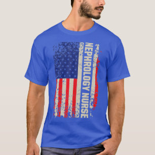 Nephrologie Nurse Flag Assist Dialyse Nursing RN T-Shirt