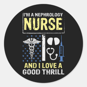 Nephrologie Nurse Gute Dialyse Nu Runder Aufkleber