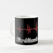 Nephrologie Nurse Heartbeat Dialyse Pflege RN Thi Kaffeetasse (Vorderseite Links)