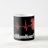 Nephrologie Nurse Heartbeat Dialyse Pflege RN Thi Kaffeetasse (Mittel)
