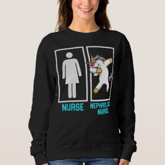 Nephrologie Nurse Unicorn Dialyse Nursing Sweatshirt