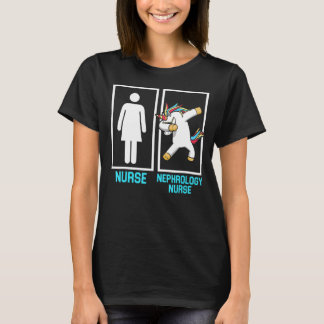Nephrologie Nurse Unicorn Dialyse Nursing T-Shirt