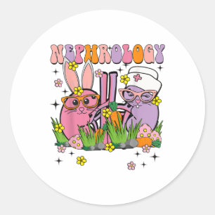 Nephrologie Ostern Nurse Nurse Nurse Dialysis Tech Runder Aufkleber