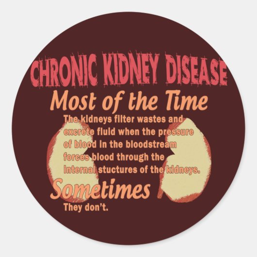 Nephrologie T - Shirt & Geschenke Runder Aufkleber (Vorderseite)