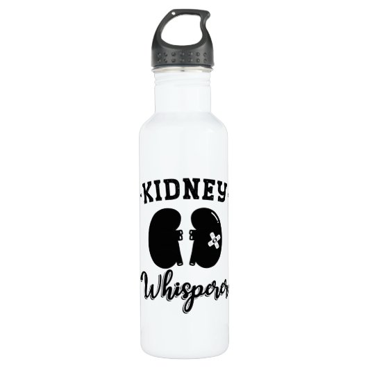 Nephrologie Tech Kidney Whisperer Dialysis Nurse Edelstahlflasche (Vorderseite)