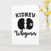 Nephrologie Tech Kidney Whisperer Dialysis Nurse Karte (Gelbe Blume)