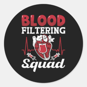 Nephrologie-Techniker Dialyse Runder Aufkleber