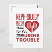 Nephrologie versorgt Sie dort bei Harnproblemen Postkarte (Vorne/Hinten)