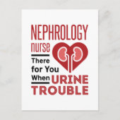 Nephrologie versorgt Sie dort bei Harnproblemen Postkarte (Vorderseite)