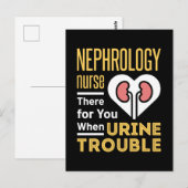 Nephrologie versorgt Sie dort bei Harnproblemen Postkarte (Vorne/Hinten)