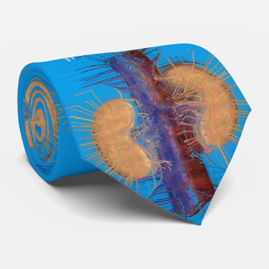 Nephrologistische Krawatte Einzigartiges Künstleri (Gerollt)