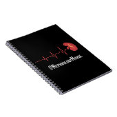 Nephrology Nurse Heartbeat Dialysis Nursing RN Thi Notizblock (Rechte Seite)