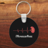 Nephrology Nurse Heartbeat Dialysis Nursing RN Thi Schlüsselanhänger (Vorderseite)