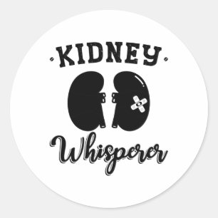 Nephrology Tech Kidney Whisperer Dialysis Nurse Runder Aufkleber